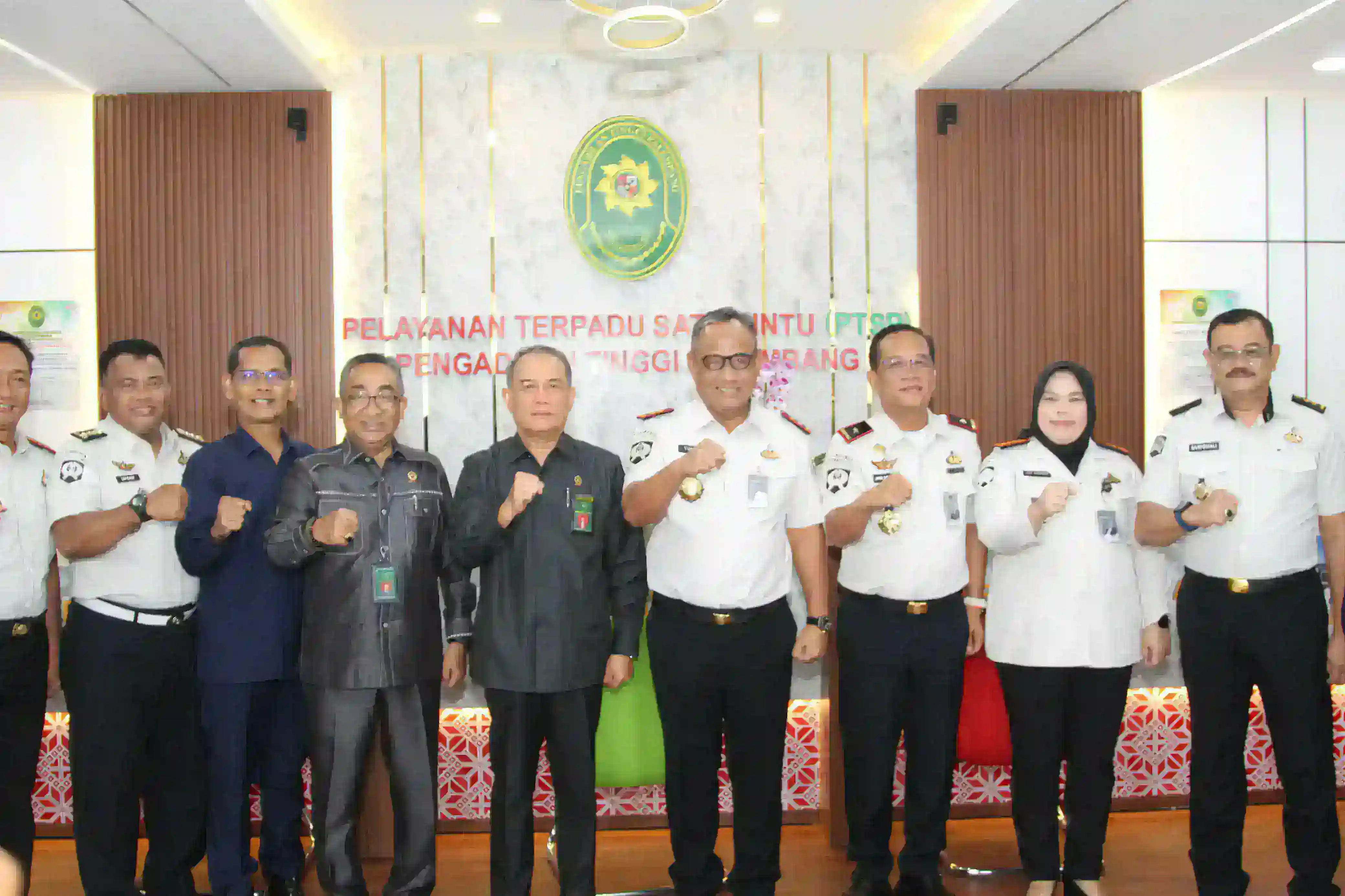 Perkuat Sinergi dengan Pengadilan Tinggi Palembang, Kalapas Palembang turut dampingi Kakanwil Ditjenpas Sumsel
