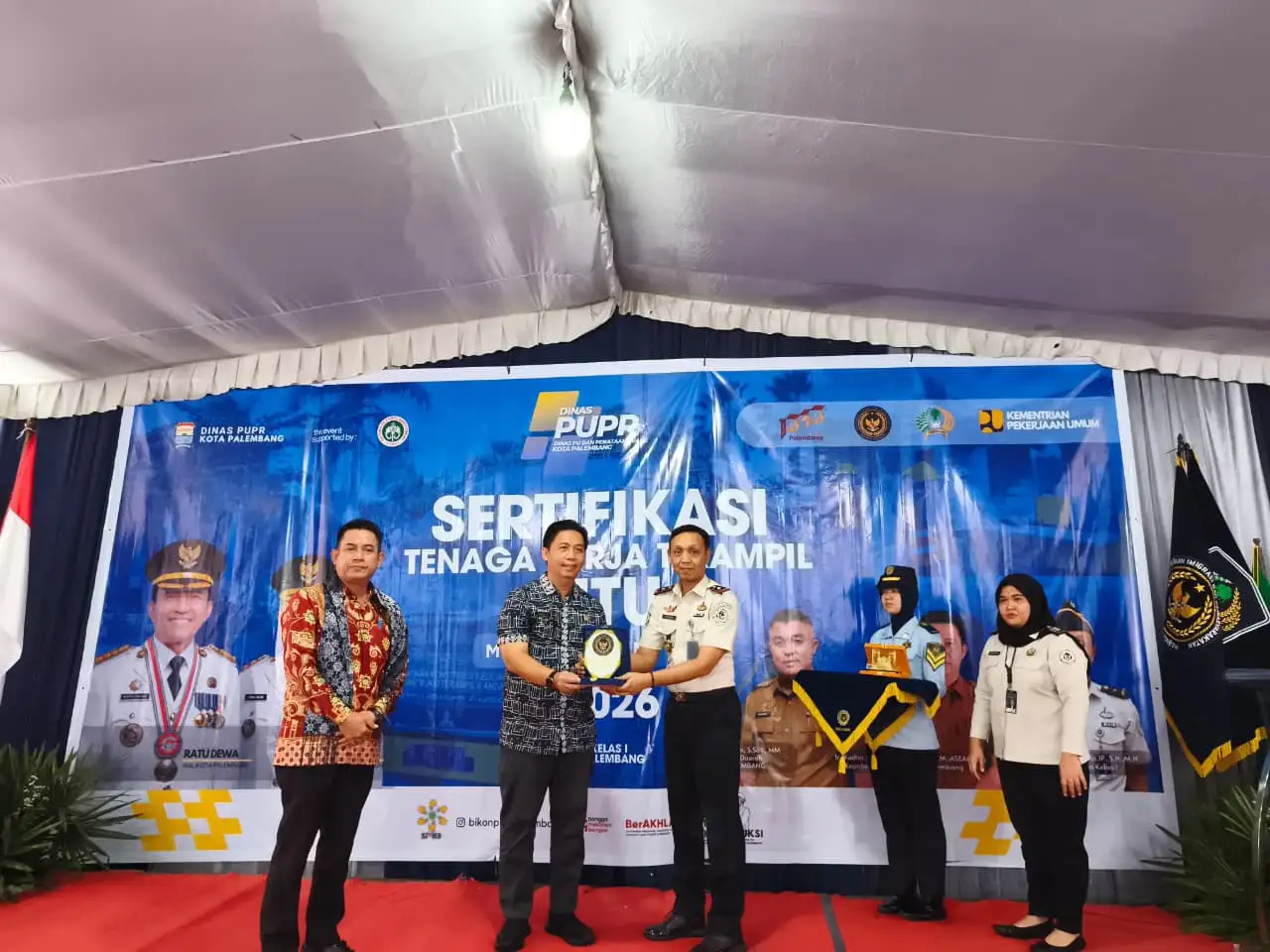 Rutan Kelas I Palembang Jadi Lokasi Sertifikasi Tenaga Kerja Terampil MTU Kementerian PUPR, Dibuka oleh Asisten II Kota Palembang Mewakili Wali Kota