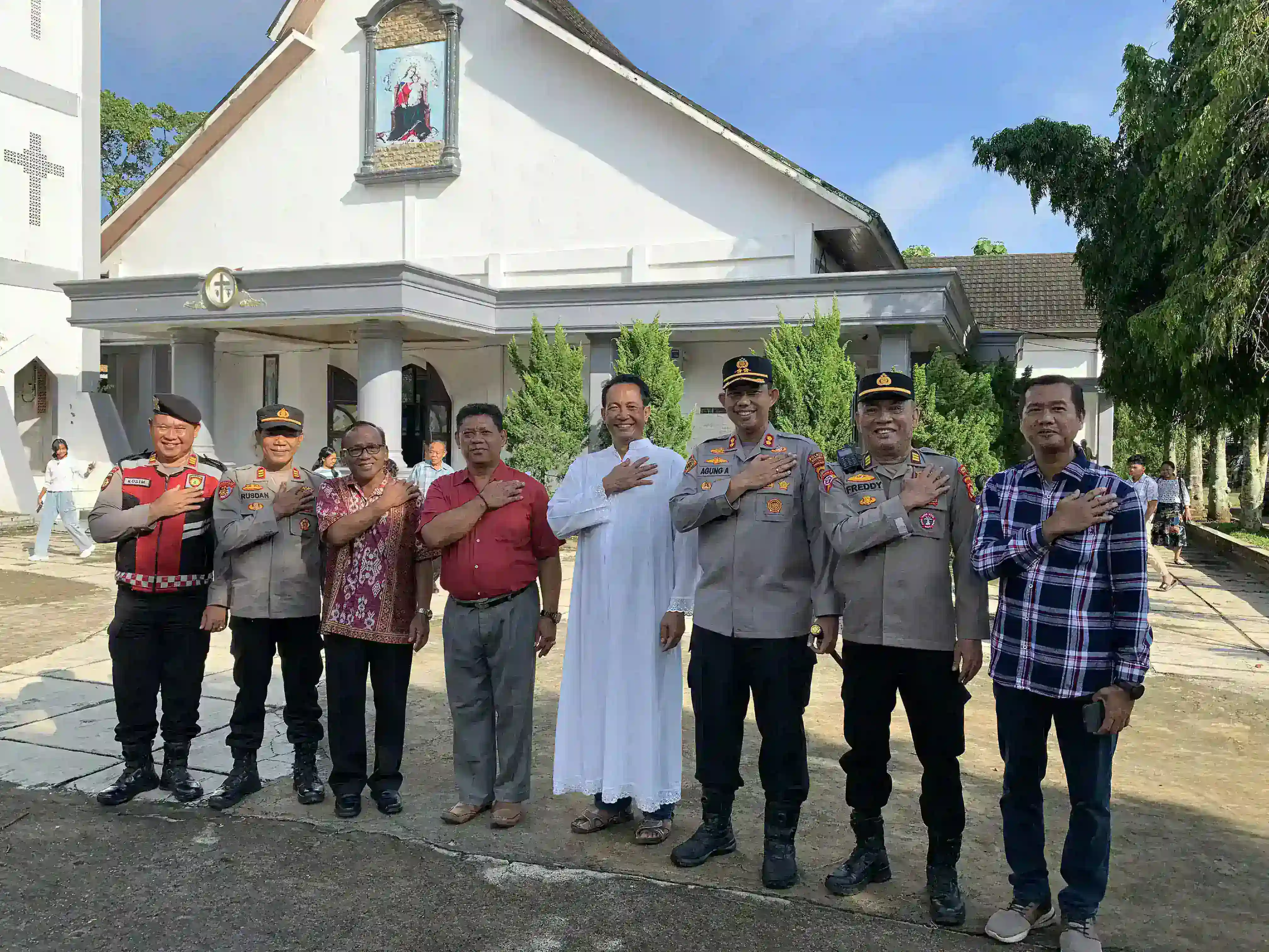 Pastikan Ibadah kodusif Mapolres Musi Rawas Pantau Keamanan Gereja