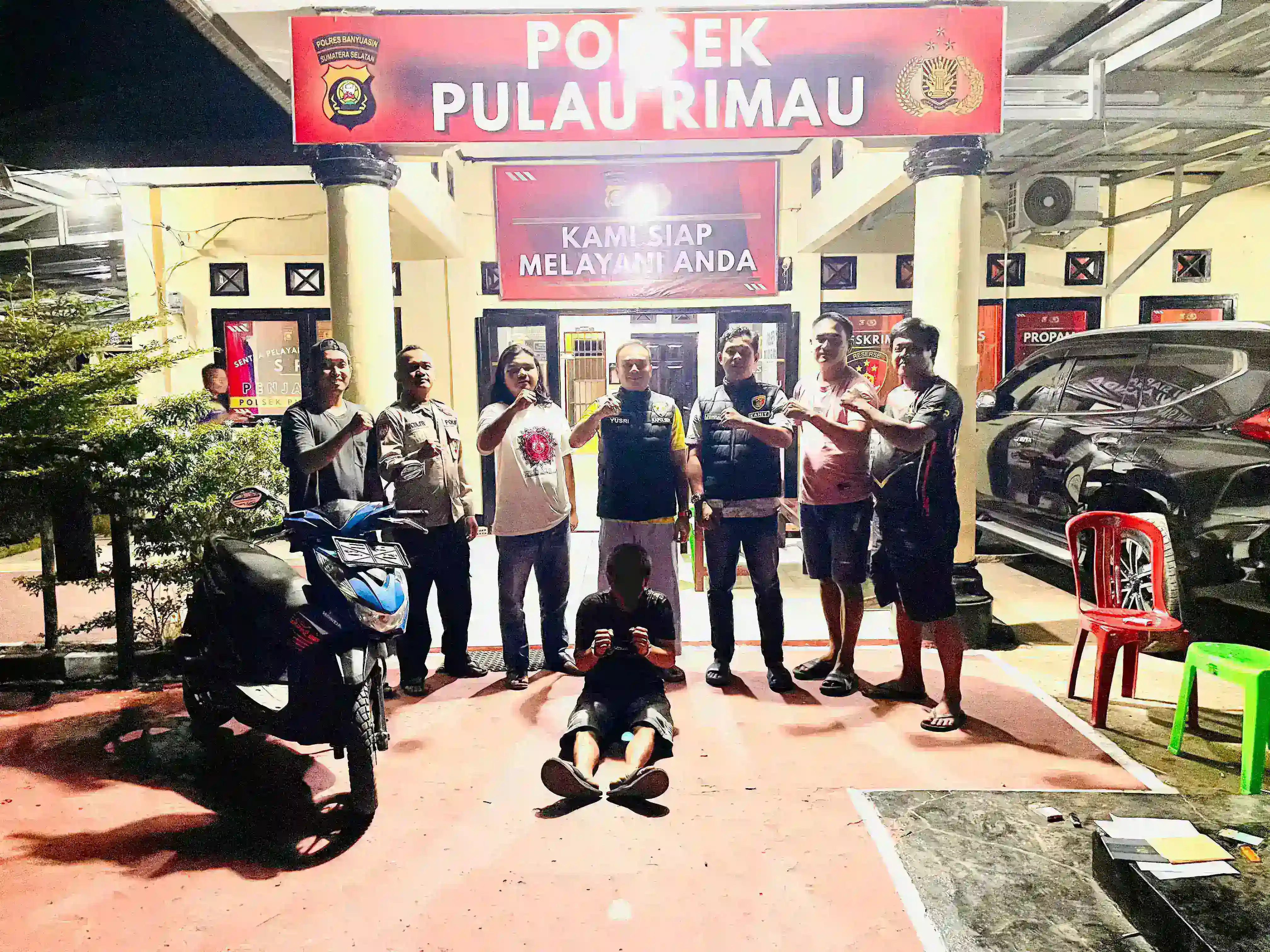 Curanmor Sadis di Banyuasin Keok Tak Berkutik Saat Di Amankan Tim Reskrim Polsek Rimau