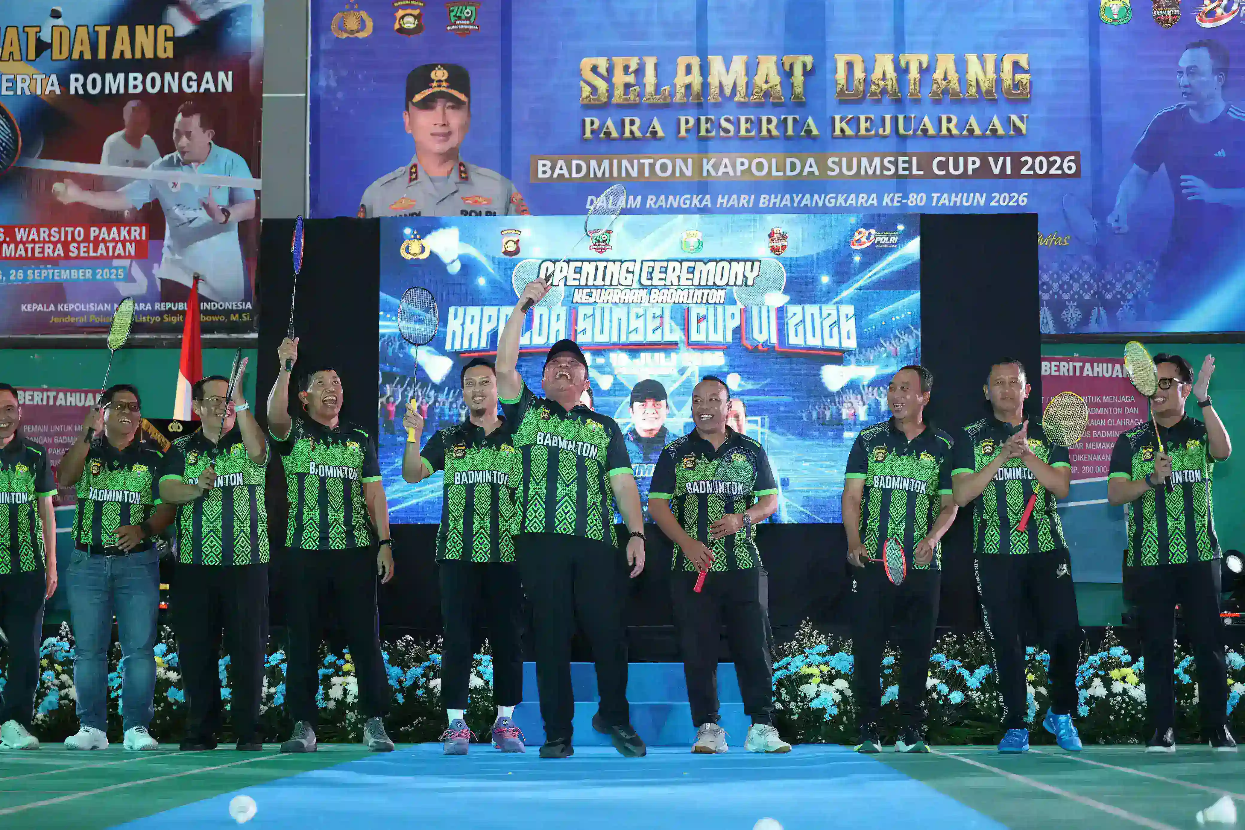 Kapolda Sumsel Buka Badminton Kapolda Cup VI 2026, Lebih dari Seribu Peserta Ramaikan Hari Bhayangkara ke-80