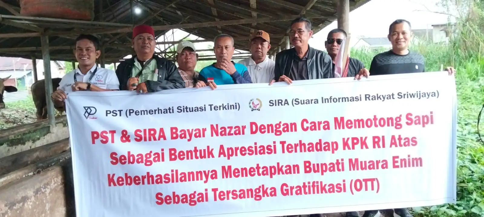 PST dan SIRA Potong Sapi sebagai Bentuk Apresiasi kepada KPK atas OTT Bupati Muara Enim