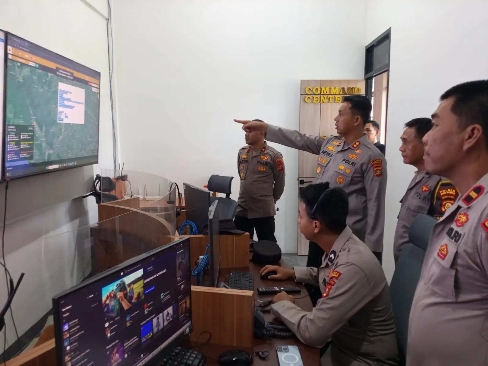 Command Center Layanan Call 110 Intens Pantau Hot Spot Di Musi Rawas