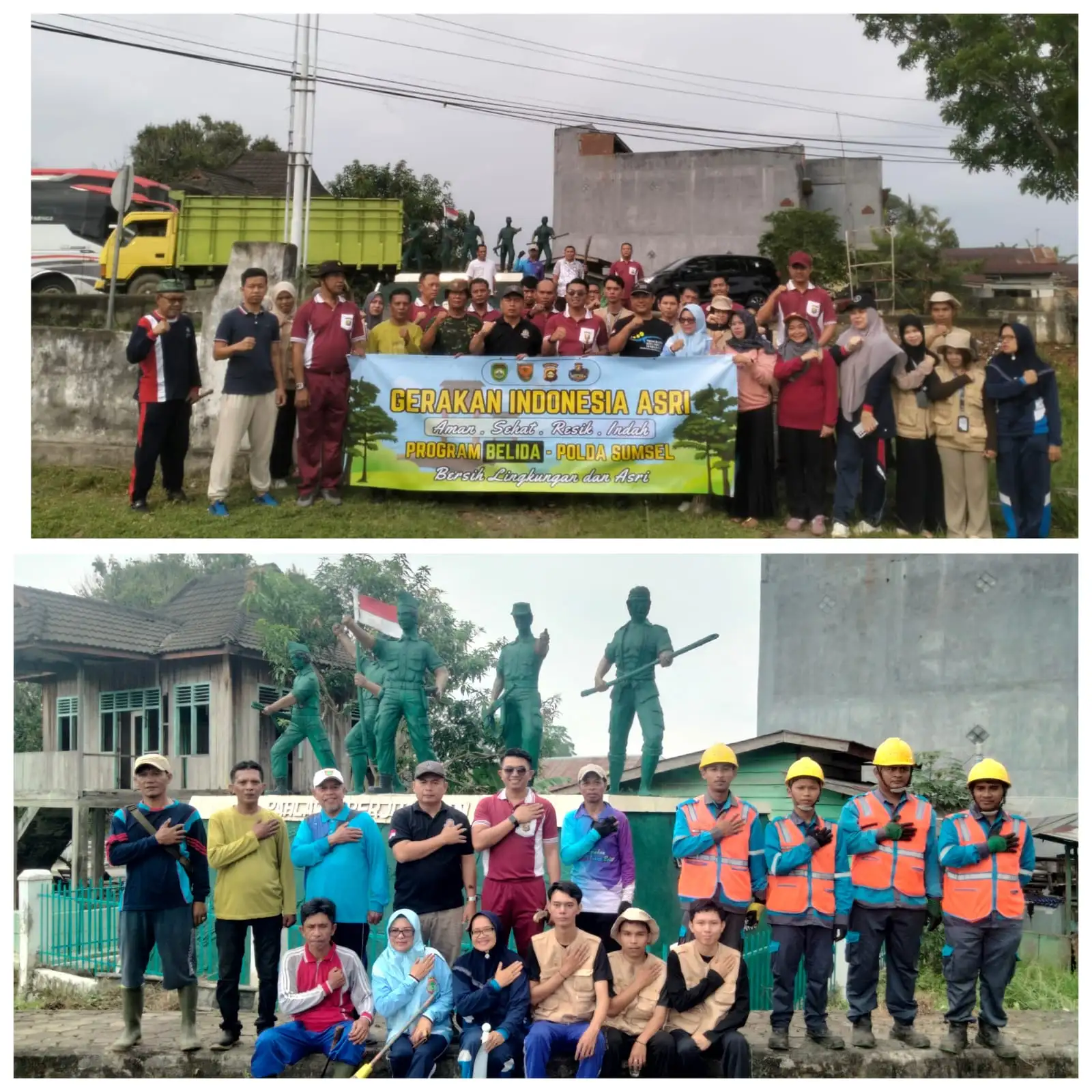 Wujudkan Kekompakan Polsek Muara Beliti Gelar Aksi Bersih Lingkungan Lewat Program BELIDA, Sambut HUT RI ke-81