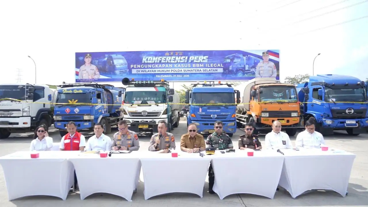 Kapolda Sumsel Ungkap 96 Kasus BBM Ilegal, Tegaskan Dukungan Penuh Ketahanan Energi Nasional